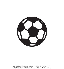 Hand drawn football ball isolated on white background 