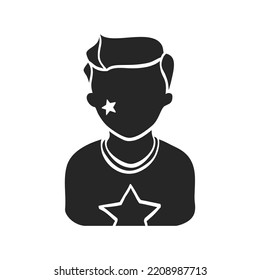 Hand drawn Football fans avatar vector illustration