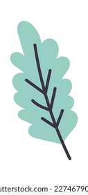 Icono plano del elemento de doodle dibujado a mano Árboles de corte. Ilustración del vector