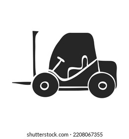 Hand drawn Forklift vector illustration