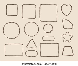 hand drawn form elements