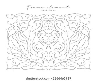 Hand drawn frame design elements, flourish.Elegant vintage calligraphic vector dividers, lines, borders, corners, patterns, ornaments. Decorative vignettes in retro style isolated on white background