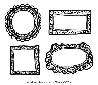 hand drawn frame doodle 