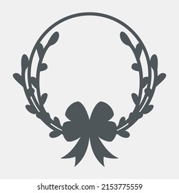 Hand drawn frame with flowers quality vector illustration cut