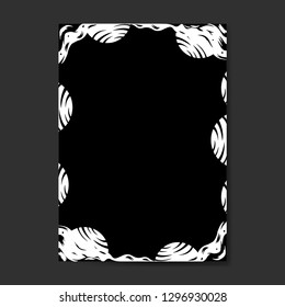 Hand drawn frame graphic design vector