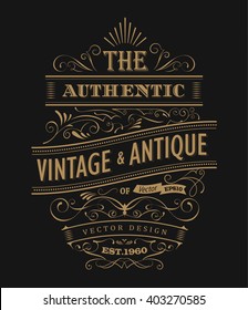 hand drawn frame label vintage western blackboard typography border vector illustration