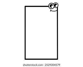 Ilustração de Arte de Linha de Quadro Desenhada à Mão