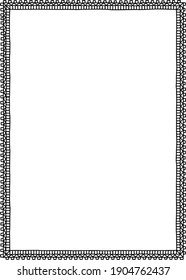 Hand Drawn Frame Vector Illustration A3 A4 A5
