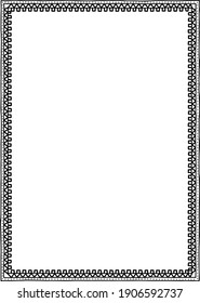 Hand Drawn Frame Vector Illustration A3 A4 A5
