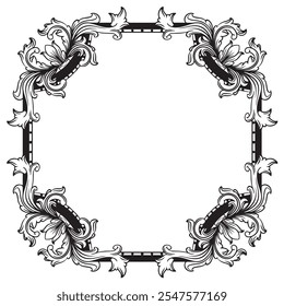 quadro desenhado à mão para sua arte de ilustração de vetor de design de texto