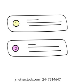Hand drawn free form abstract shapes for text background