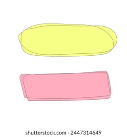Hand drawn free form abstract shapes for text background