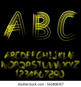 Hand drawn free style scroll font. Brush Painted Letters. Handwritten Script Alphabet. 