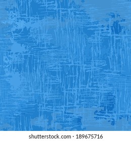 Hand  drawn fresh blue endless texture. All objects are conveniently grouped and are easily editable.