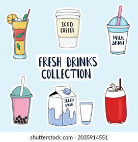 Hand drawn Fresh Drink Illustration