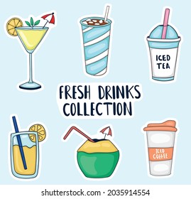 Hand drawn Fresh Drink Illustration