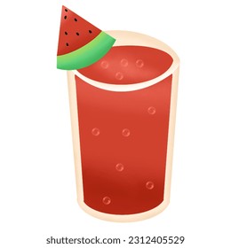 hand drawn fresh drink illustration