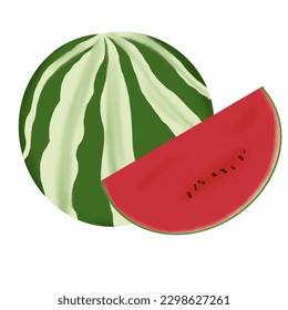 hand drawn fresh fruits illustration