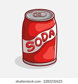 Ilustración De Soda Fresca Dibujada A Mano