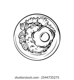 Hand Drawn Fried Rice Illustration - 03