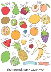 Hand Drawn Fruits