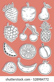 Hand Drawn Fruits