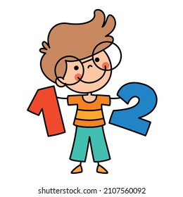 Hand Drawn Funny Cartoon Student