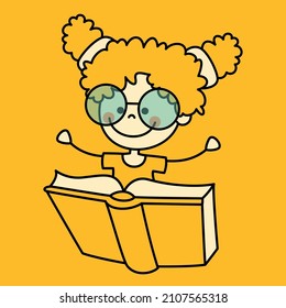 Hand Drawn Funny Cartoon Student