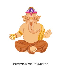 hand drawn ganesha vector illustration