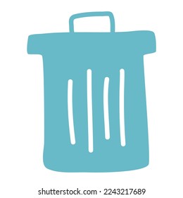 icono de desperdicios de basura dibujado a mano