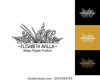 Hand Drawn Garden Logo Design