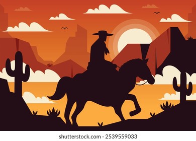 hand drawn gaucho background design