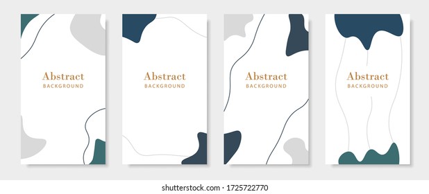 Hand drawn gemstone background. Abstract luxury patterns for social media story, poster, invitation, brochure. Trendy graphic shapes patterns. Modern abstract design. Vector illustration