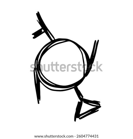 Hand drawn genderfluid (third gender and demigirl) gender identity icon Symbol used to represent sex and gender