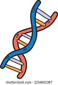 genes de drenaje de mano e ilustración de ADN aislados en el fondo