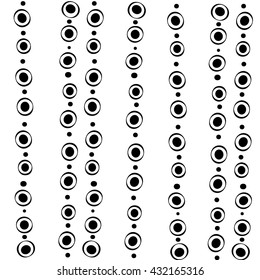 Hand drawn geometric circles pattern. Geometric simple background. Dots pattern.
