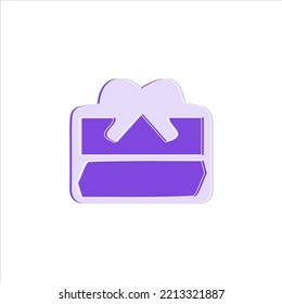 handgezeichnetes Geschenksymbol, Vektorgrafik.