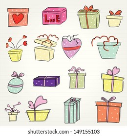 hand drawn with gifts