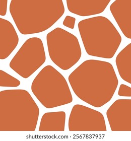 Hand Drawn Giraffe Print Vector Illustration