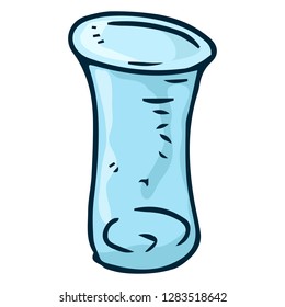 Hand drawn glass for alcohol. Vector illustration of vodka glasses.