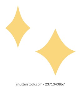 Efecto de brillo dibujado a mano, ilustración de icono, material vector