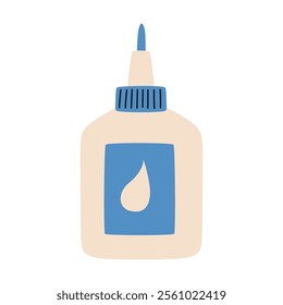 Hand drawn glue bottle. Vector illustration.