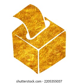 Ilustración vectorial de papel de textura de hojas de oro dibujado a mano