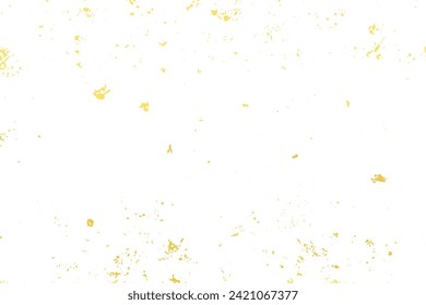 Hand drawn golden color splashes, dots textures, vector seamless pattern.