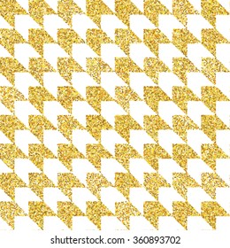 Hand drawn golden seamless pattern. Vector illustration for gold design. Ethnic motif. Zigzag and stripe line. Yellow and white colors. For invitation, web, textile, wallpaper, wrapping paper.