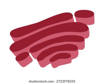Anatomia celular desenhada à mão do aparelho de Golgi