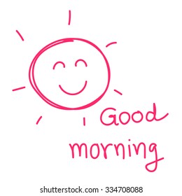 Hand drawn Good Morning