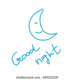 Hand drawn good night
