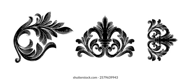 Hand drawn gothic ornament collection