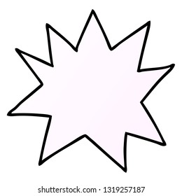 handgezeichnete Farbverlauf-Cartoon-Doodle auf weißem Hintergrund